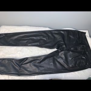 Black Leather Pants